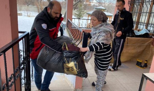 Van'a gelen depremzeler, boş evlere yerleştiriliyor