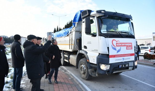 Yardımlar Çanakkale'den yola çıktı
