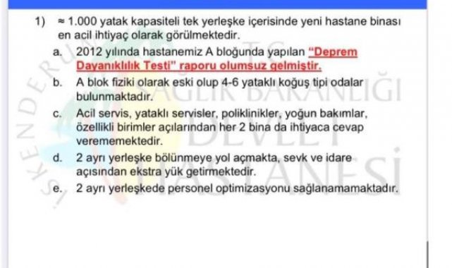 Yıkılan hastanenin 'deprem dayanıklılık testi olumsuz' gelmiş