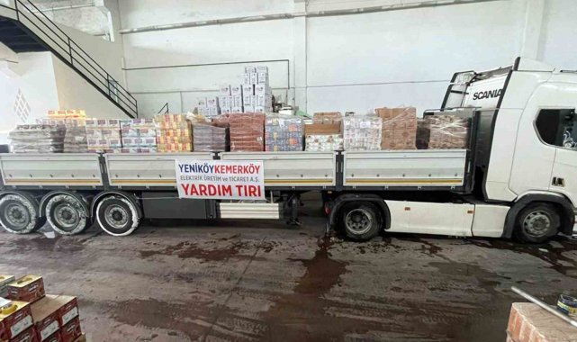 YK Enerji'den deprem bölgesine iş makinesi ve arama kurtarma desteği