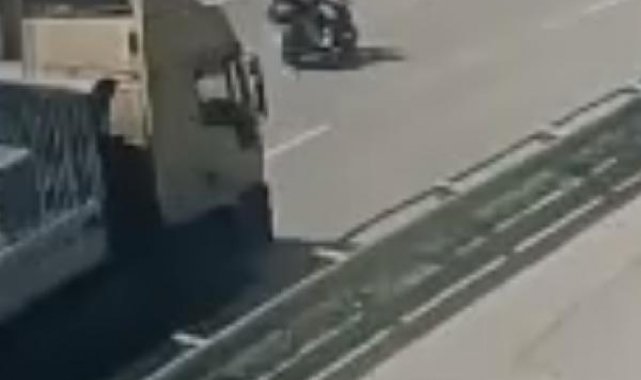 1 kişinin öldüğü motosiklet kazası kazası kamerada