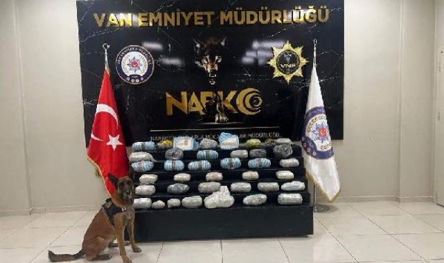 'Bobi' ile aramada 31 kilo 770 gram uyuşturucu ele geçirildi
