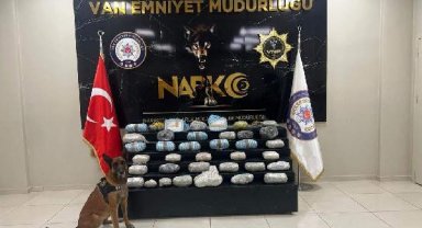 'Bobi' ile aramada 31 kilo 770 gram uyuşturucu ele geçirildi