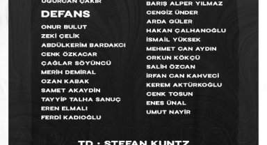A Milli Futbol Takımı'nın aday kadrosu açıklandı