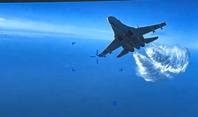 ABD, Rus uçağının İHA'yı düşürdüğü anların görüntüsünü yayınladı