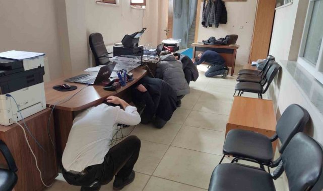 Adaklı'da deprem tatbikatı yapıldı