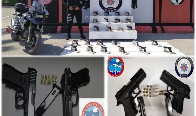 Adana polisinden şok uygulama: 231 şahıs yakalandı 92 silah ele geçirildi
