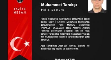Ağacın yıktığı duvar, polis ve bekçinin üzerine devrildi; 1 şehit, 1 yaralı