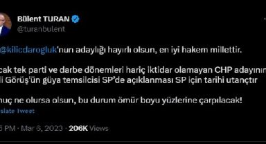 AK Parti'li Turan: Kılıçdaroğlu'nun adaylığı hayırlı olsun, en iyi hakem millettir
