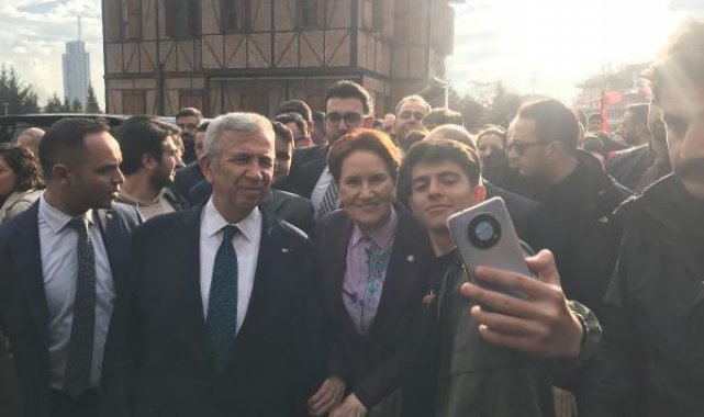 Akşener ve Yavaş deprem bölgesinden gelen esnafı ziyaret etti