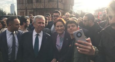 Akşener ve Yavaş deprem bölgesinden gelen esnafı ziyaret etti
