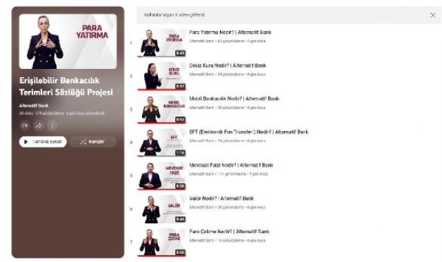 Alternatif Bank'tan "Erişilebilir Bankacılık Terimleri Sözlüğü" projesi