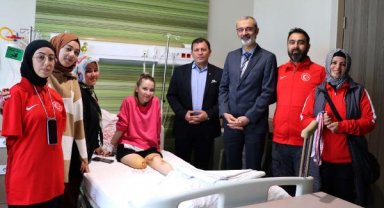 Ampute Milli Takımı sporcularından, depremzede çocuklara moral ziyareti