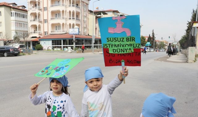 Anaokulu öğrencileri suyun önemine dikkat çekti
