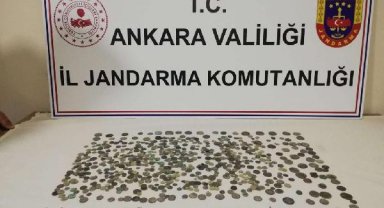 Ankara'da 680 sikke ele geçirildi; 1 gözaltı
