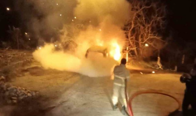 Araç ve garaj yangında kullanılamaz hale geldi