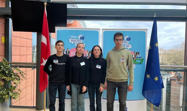 Aydın Lisesi Brüksel'de yapılan çalıştayda Türkiye'yi temsil etti