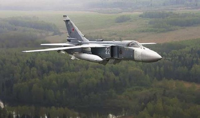 Bahmut'ta Su-24M bombardıman uçağı düşürüldü