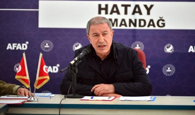 Bakan Akar: Samandağ'da 300'den fazla enkaz kaldırıldı
