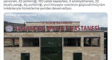 Bakan Koca: Samandağ Devlet Hastanesi hizmetlerine devam ediyor