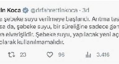 Bakan Koca: Şanlıurfa'ya şebeke suyu verilmeye başlandı