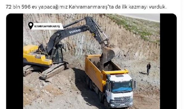 Bakan Kurum: Kahramanmaraş'ta ilk kazmayı vurduk