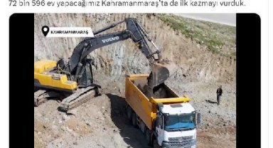 Bakan Kurum: Kahramanmaraş'ta ilk kazmayı vurduk