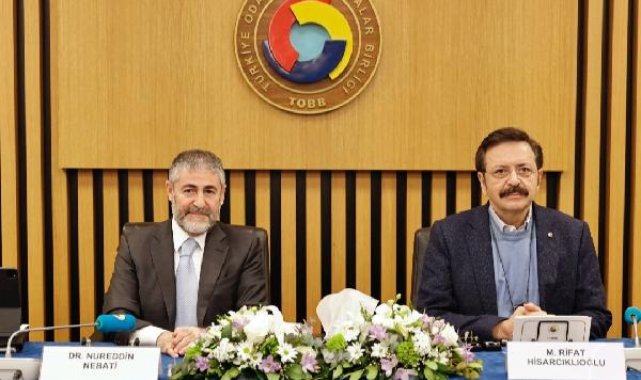 Bakan Nebati, TOBB yönetimiyle deprem bölgesindeki işletmelerin durumunu görüştü