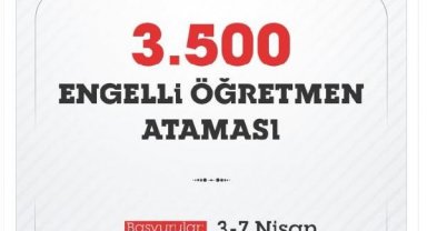 Bakan Özer: 3 bin 500 engelli öğretmen ataması yapacağız