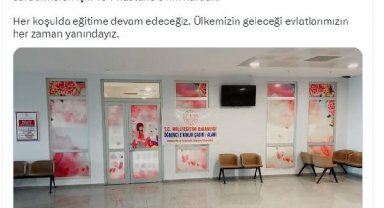 Bakan Özer: Afet bölgesinde 104 hastane sınıfı kurduk