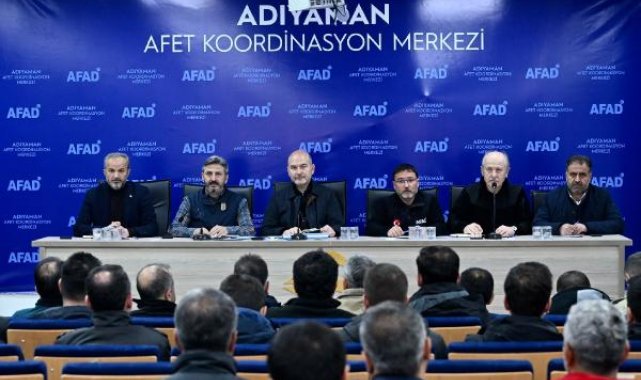 Bakan Soylu, Adıyaman'da değerlendirme toplantısına katıldı