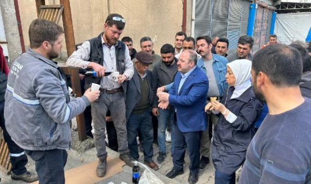 Bakan Varank, Malatya'da sanayi sitesi esnafıyla bir araya geldi