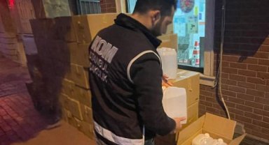 Bakırköy'de kaçak alkol operasyonu:  3 ton ele geçirildi