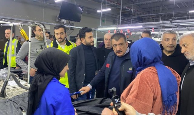 Başkan Gürkan, üretime başlayan fabrikaları ziyaret etti