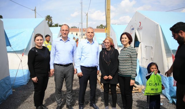 Başkan Örki deprem bölgesinde