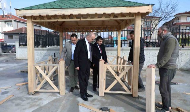 Başkan Özlü çalışmaları yerinde inceledi
