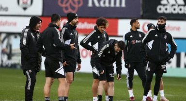 Beşiktaş, yağmur altında çalıştı