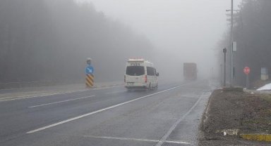 Bolu Dağı'nda sis etkili oldu