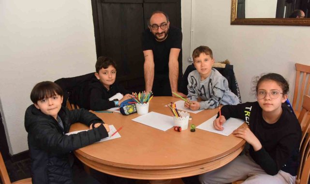 Bozüyük Belediyesi'nden deprem bölgesinden gelen çocuklar için sanat atölyeleri