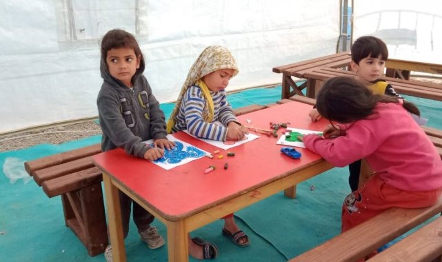 Büyükşehir Diyarbakır'da depremzede çocukların sevinci oldu