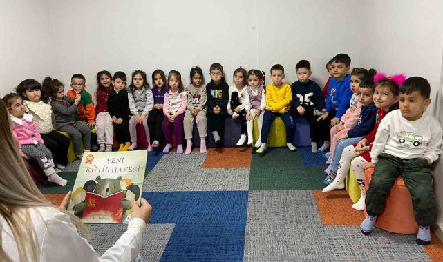 Büyükşehir Erkilet Kütüphanesi'nde minikler ağırlanıyor