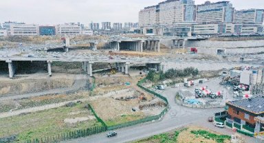 Çam ve Sakura Bağlantı Viyadüğü'nde çalışmalar sürüyor