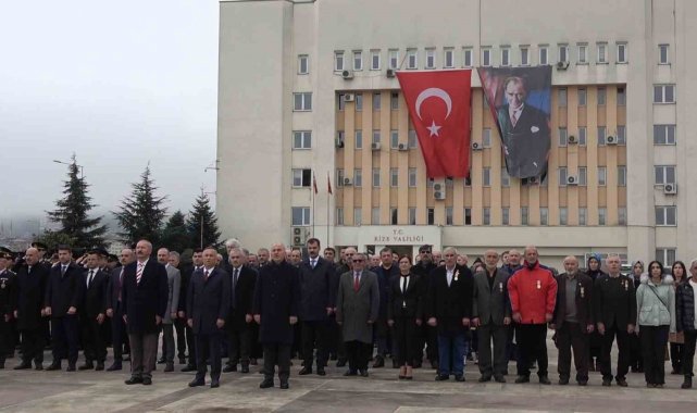 Çanakkale şehitleri Rize'de törenle anıldı