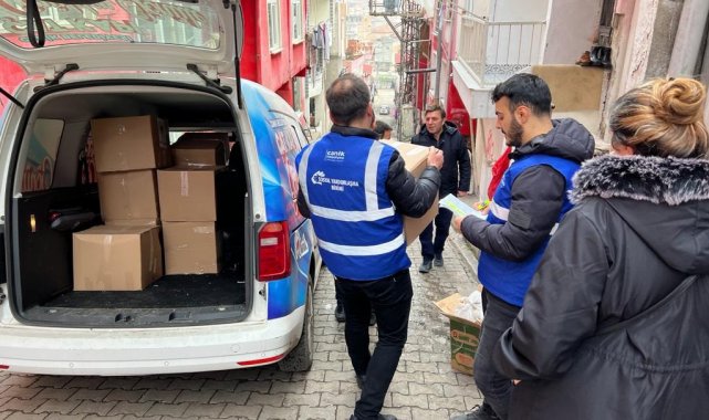 Canik'ten ihtiyaç sahibi vatandaşlara Ramazan kumanyası