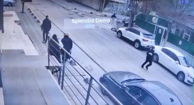 Çekmeköy'deki oyuncak tabancalı banka soygunu kamerada