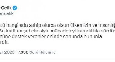 Çelik: PKKYPG mensuplarının Fransa Senatosu'nda ağırlanması Fransa adına utanç vericidir