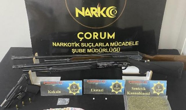 Çorum'da uyuşturucu ticaretine 10 tutuklama
