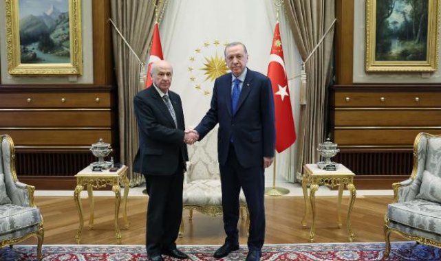 Cumhurbaşkanı Erdoğan, Bahçeli'yi kabul etti