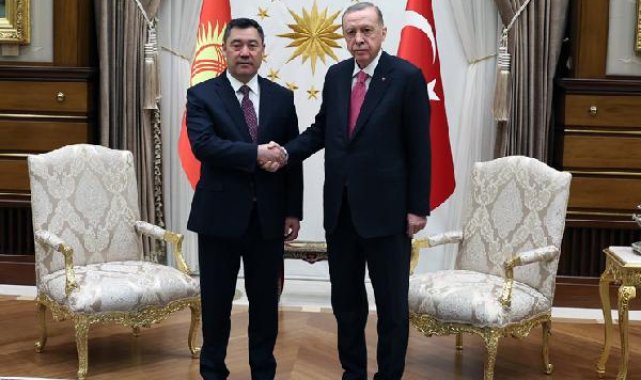 Cumhurbaşkanı Erdoğan, Kırgızistan Cumhurbaşkanı Caparov ile bir araya geldi
