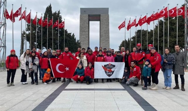 DAK ekibi Gelibolu'da şehitleri andı